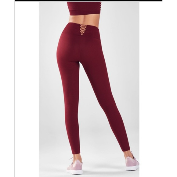 Fabletics High Waisted Seamless Rib Leggings NEW - Picture 2 of 8